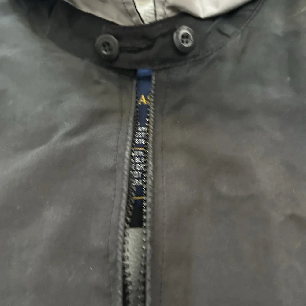 U.S. Polo Assn. Harrington Jacket Mens L Black Lined Lightweight Zip Up Golf RL